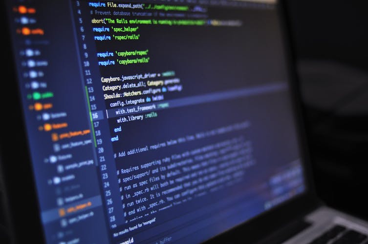 Nahaufnahme von Code